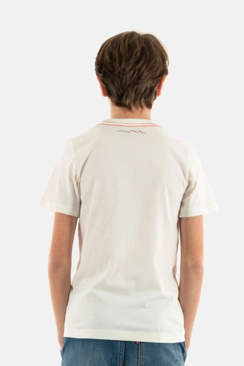 Tee shirts manches courtes teddy smith janick 219 middle white