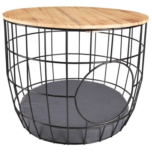Cama de gato em formato de flamingo, multicolorida