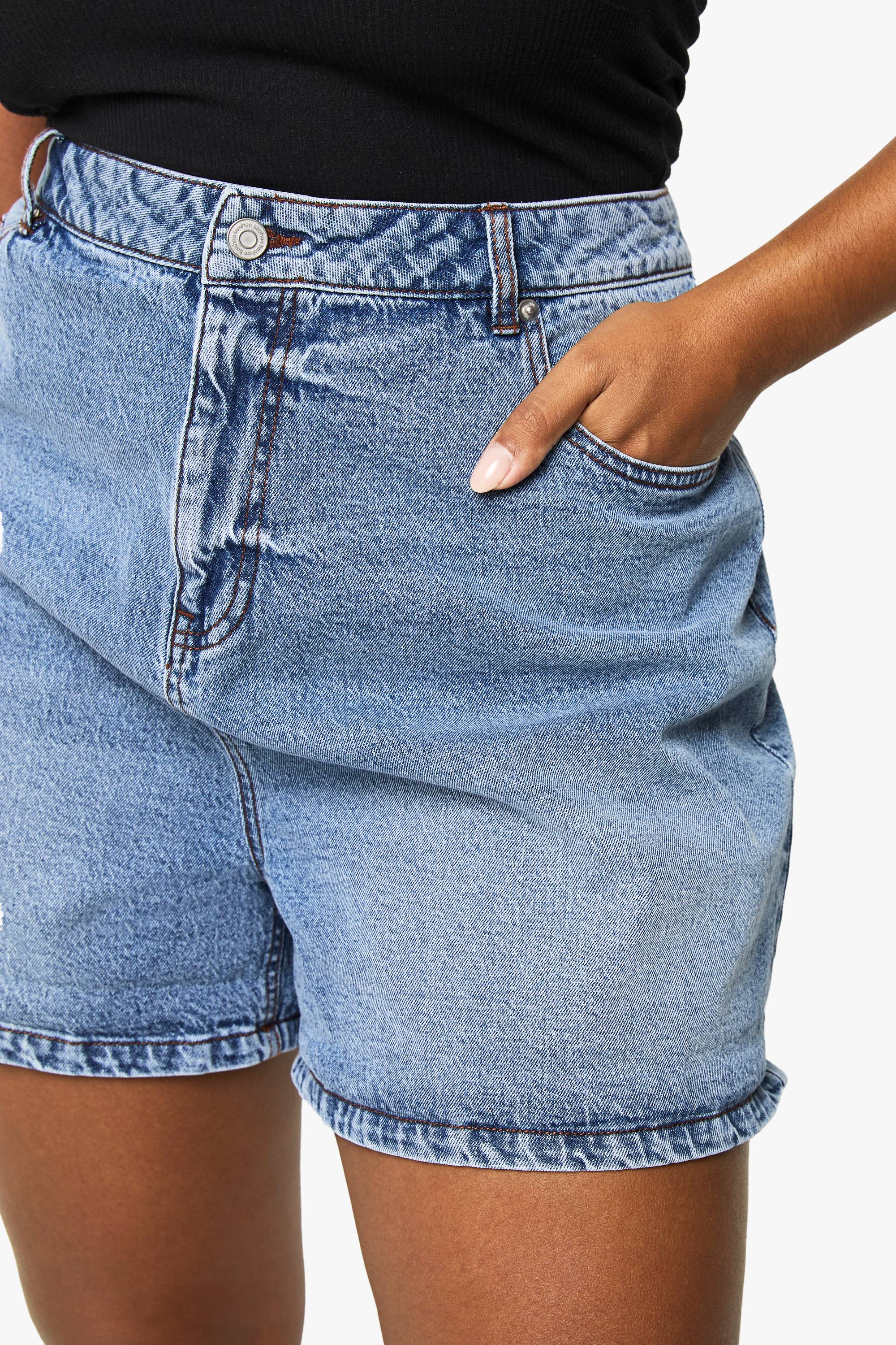 boohoo Short en denim pour maman Plus