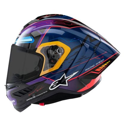 Casque Alpinestars SUPERTECH R10 MARTINATOR - JORGE MARTIN - Bleu / Violet