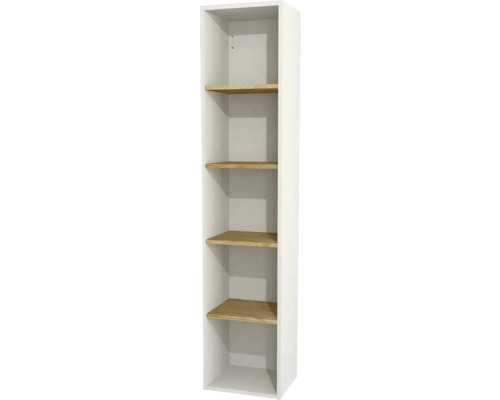 Open zijkast Devo Sonet 35x164x30 cm wit/eiken