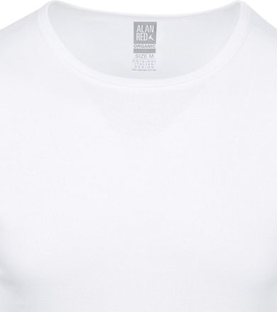 Alan Red Copenhagen T-shirt O-Hals Wit 2-Pack 7030/2P/01 Copenhagen Rib White kopen