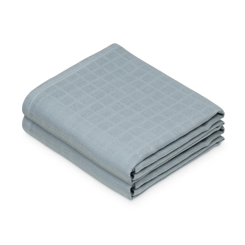 Stofble, 2-pak - GOTS - Florentine Blue