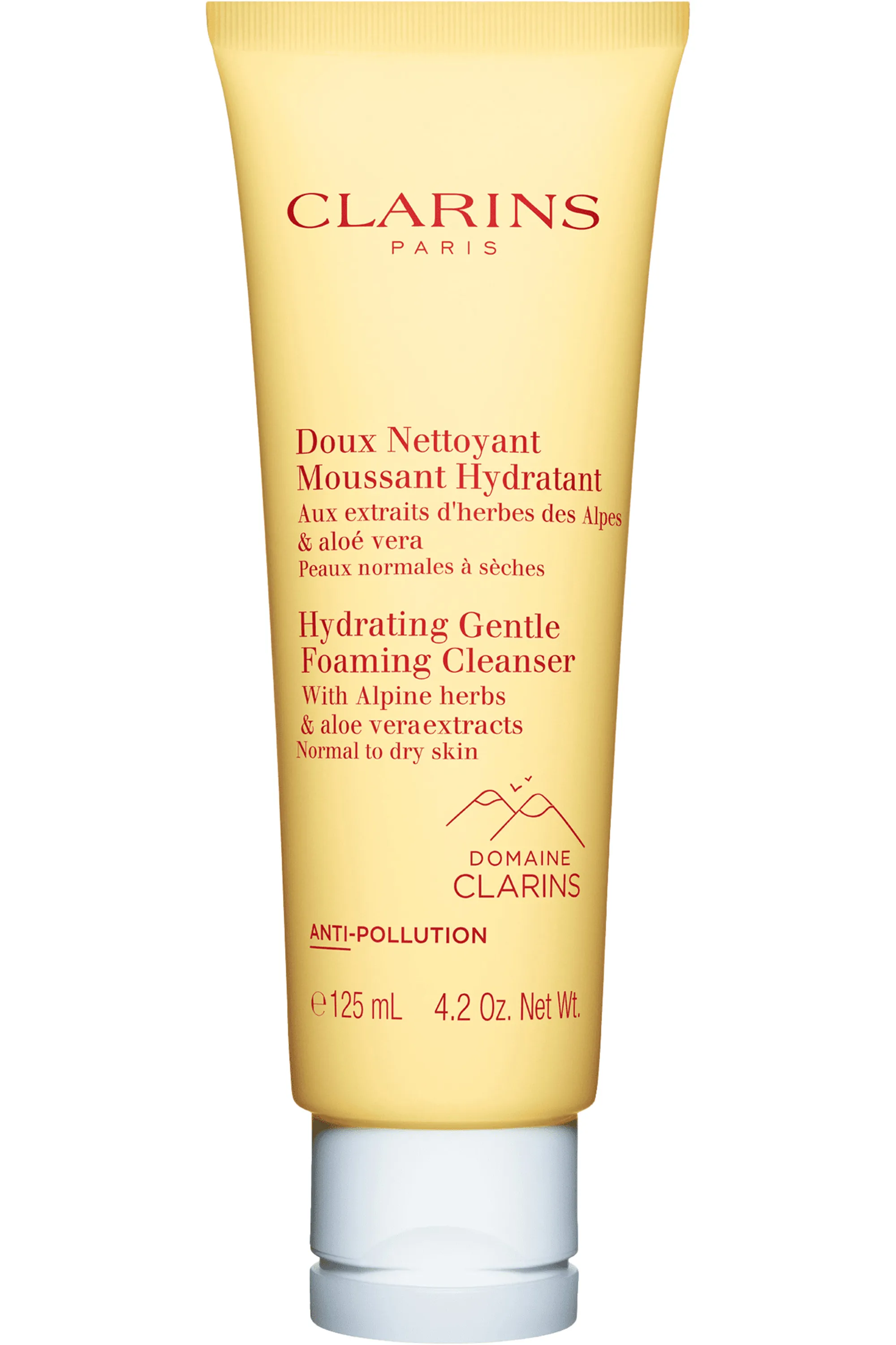 Clarins Nettoyant moussant hydratant peaux normales à sèches-125 ml
