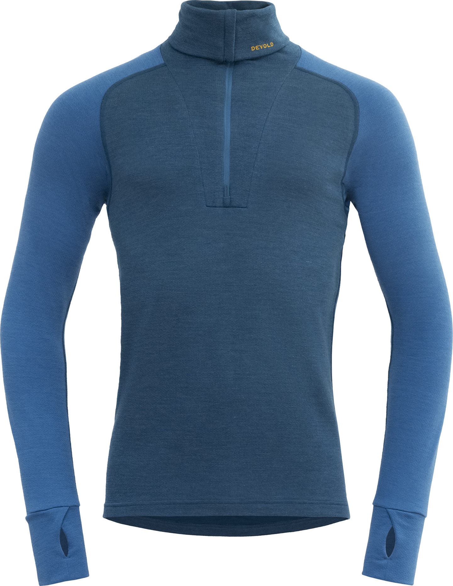 Expedition Merino Silk Zip Herre 422G/Flood/Blue