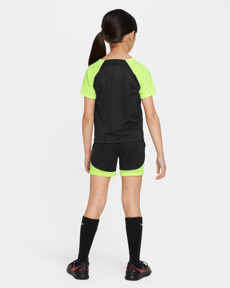 Ensemble maillot et short Nike Academy Pro Noir & Jaune Fluo pour enfant
