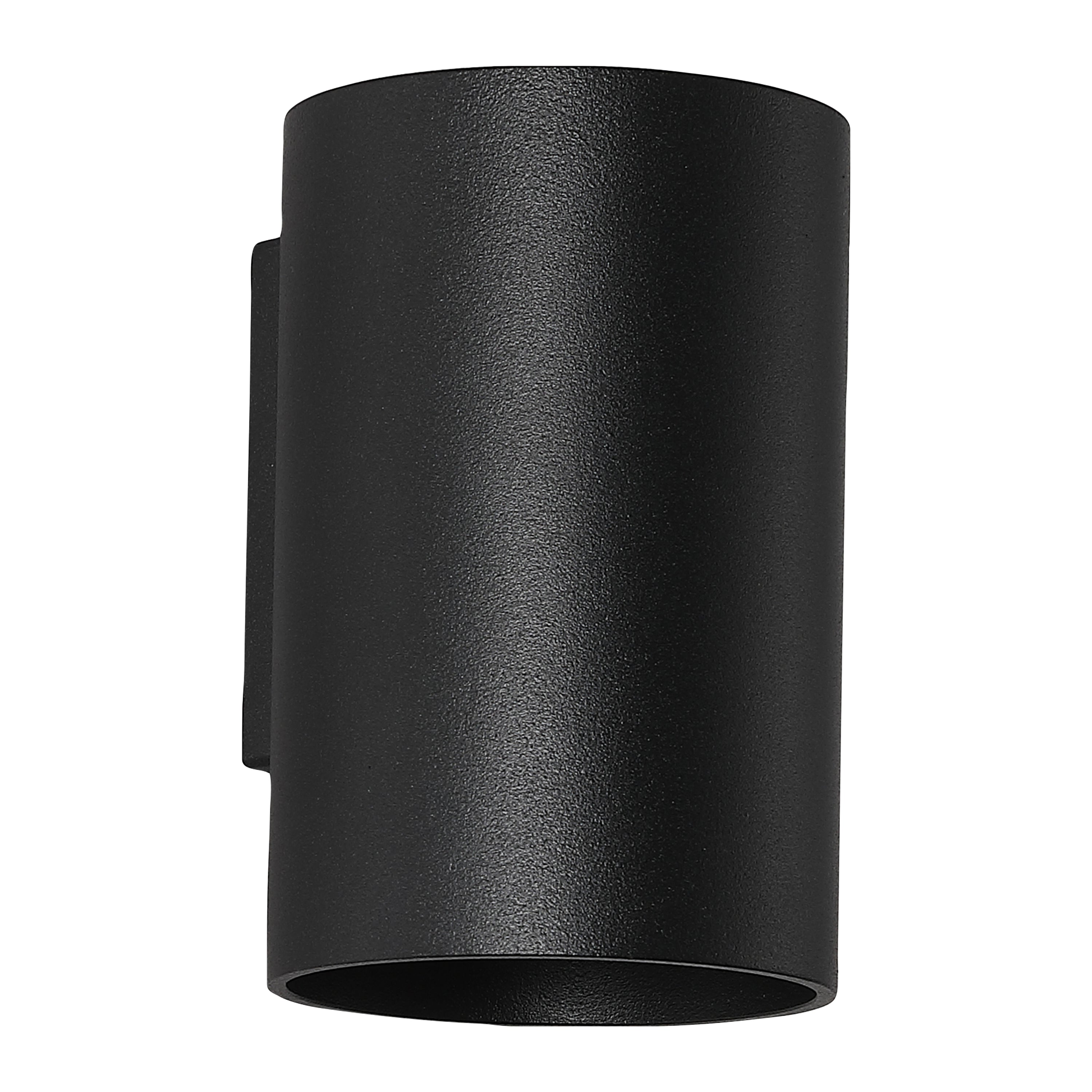 Searchlight Wall Wandlamp Cilinder - H 10 cm - Zwart