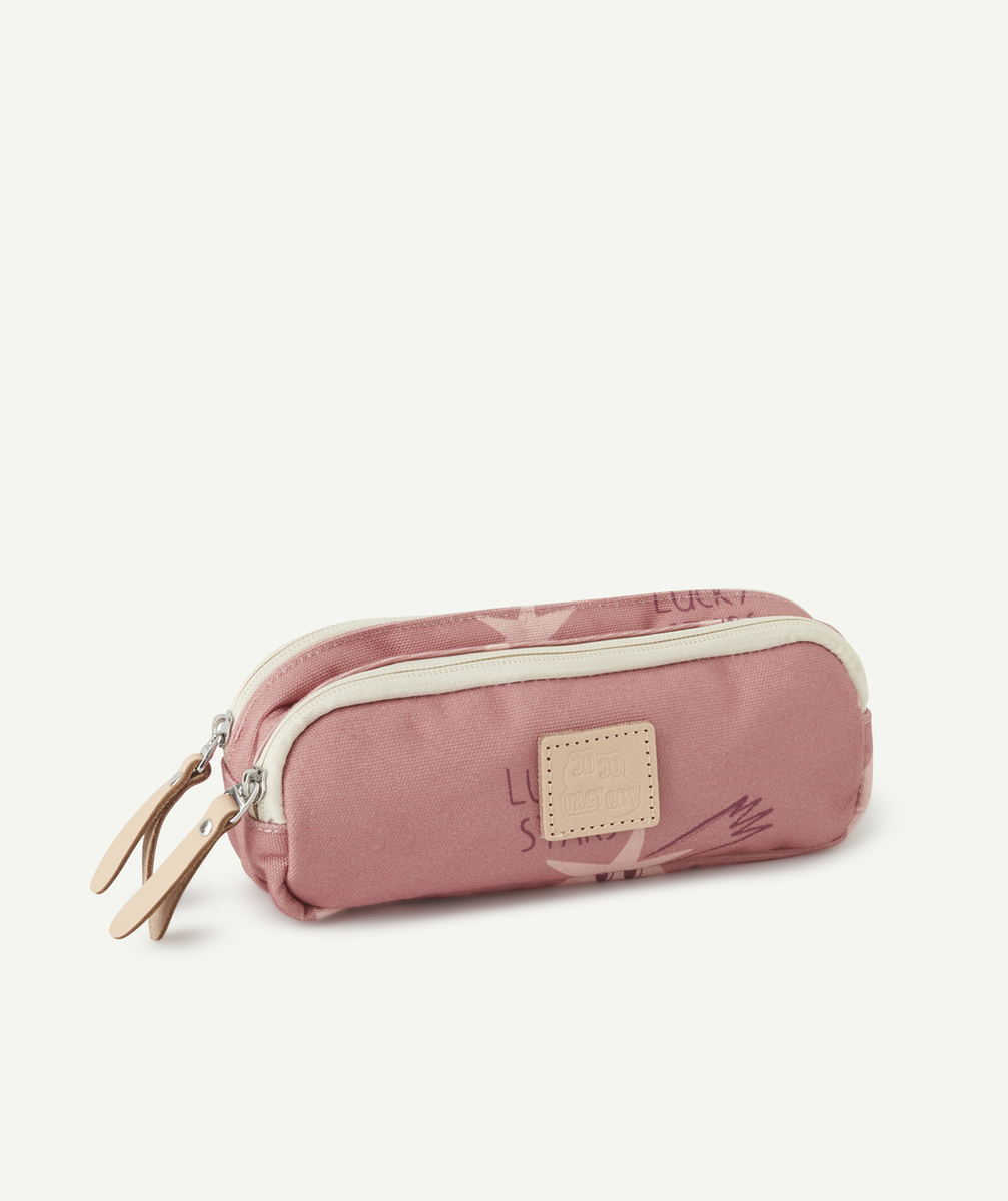 JOJO FACTORYTROUSSE DOUBLE COMPARTIMENT FILLE ROSE IMPRIMÉ ÉTOILÉ