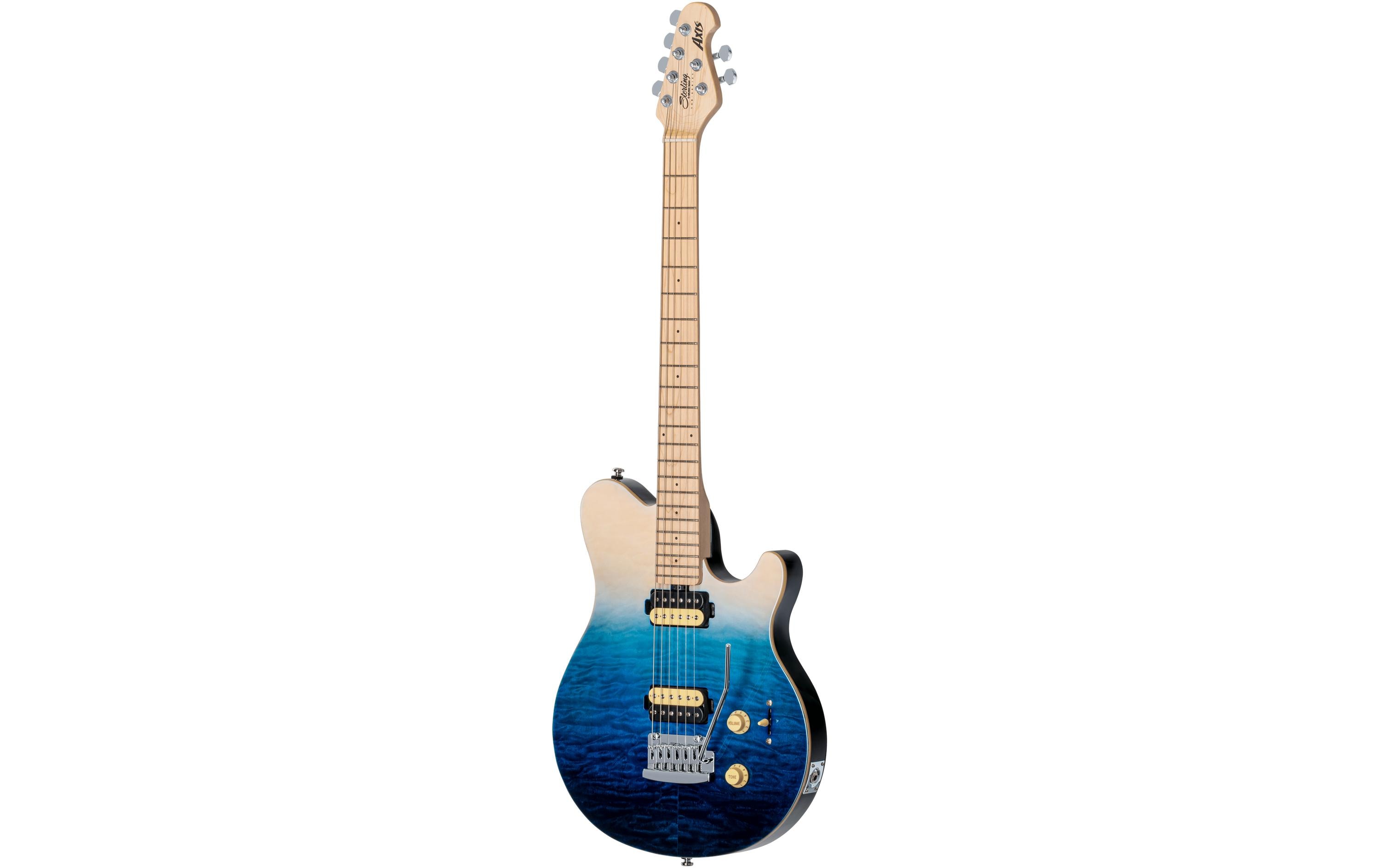 E-Gitarre AX3QM Axis Quilted Maple – Spectrum Blue<br>Eine Innovation in der Gitarrengeschichte, die zum bekannten E-Gitarrenmodell wurde