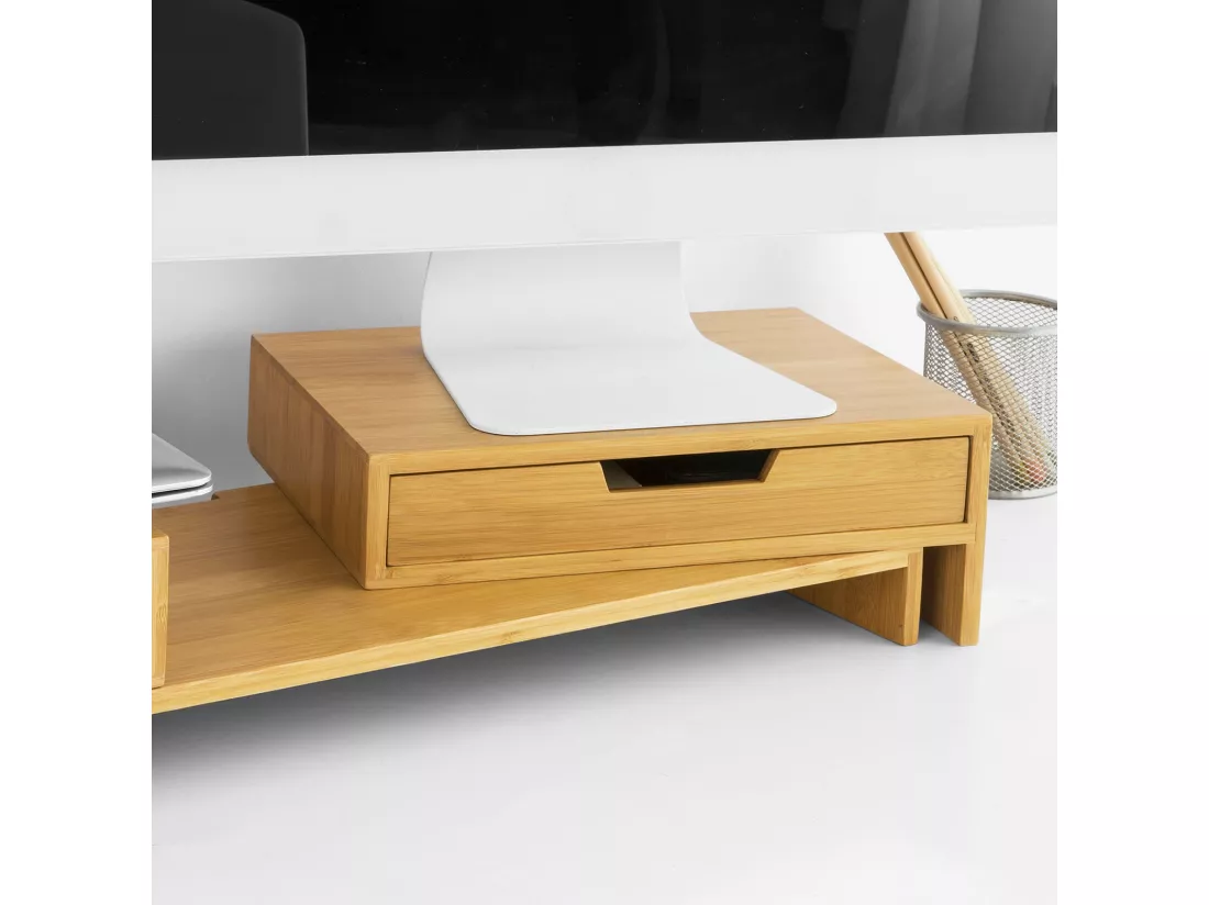 Support Ordinateur Portable ou écran TV Réhausseur d'écran en Bambou, BBF04-N