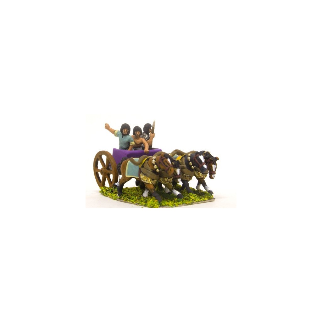 Général Egyptien sur Char à 4 Chevaux (Epoque Tardive)