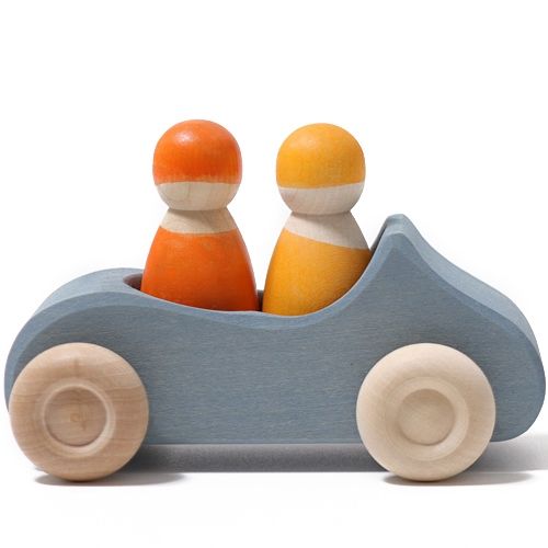 Grimm's cabrio auto - large - blauw