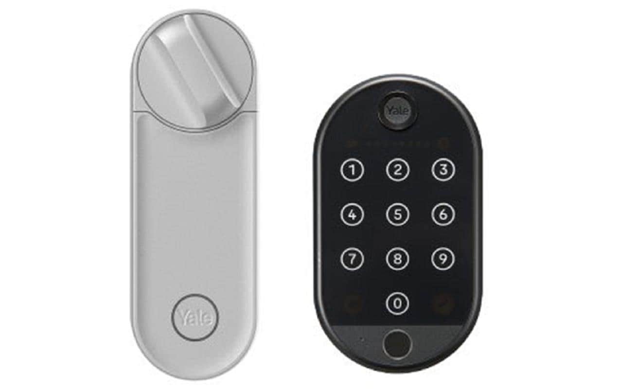 Linus L2 Smart Lock und Smart Fingerprint Keypad Silber<br>Smart Keypad mit Türschloss