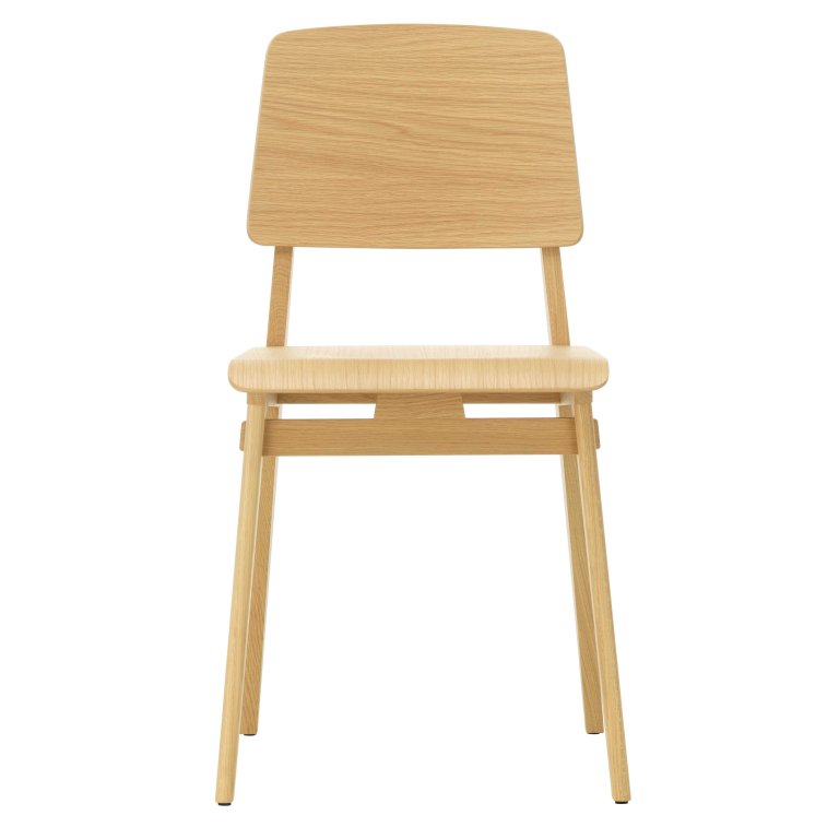 Vitra Chaise Tout Bois stoel naturel eiken