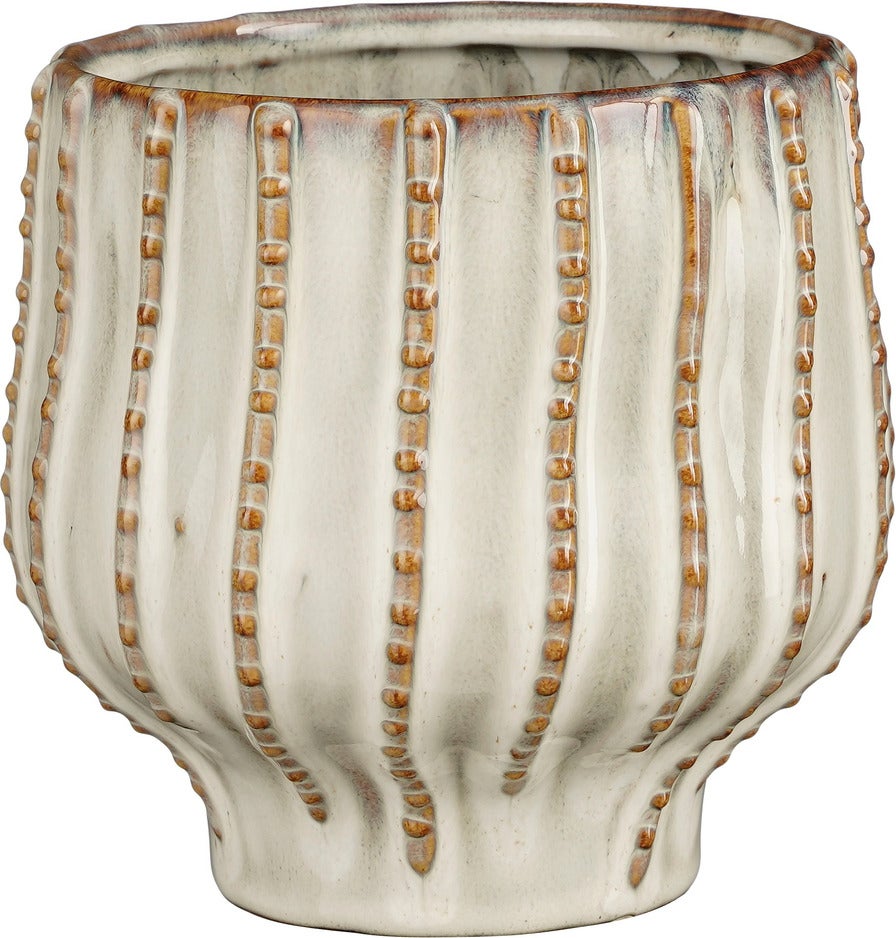 Mica Decorations bloempot Cathy wit D 16 H 14,5 cm