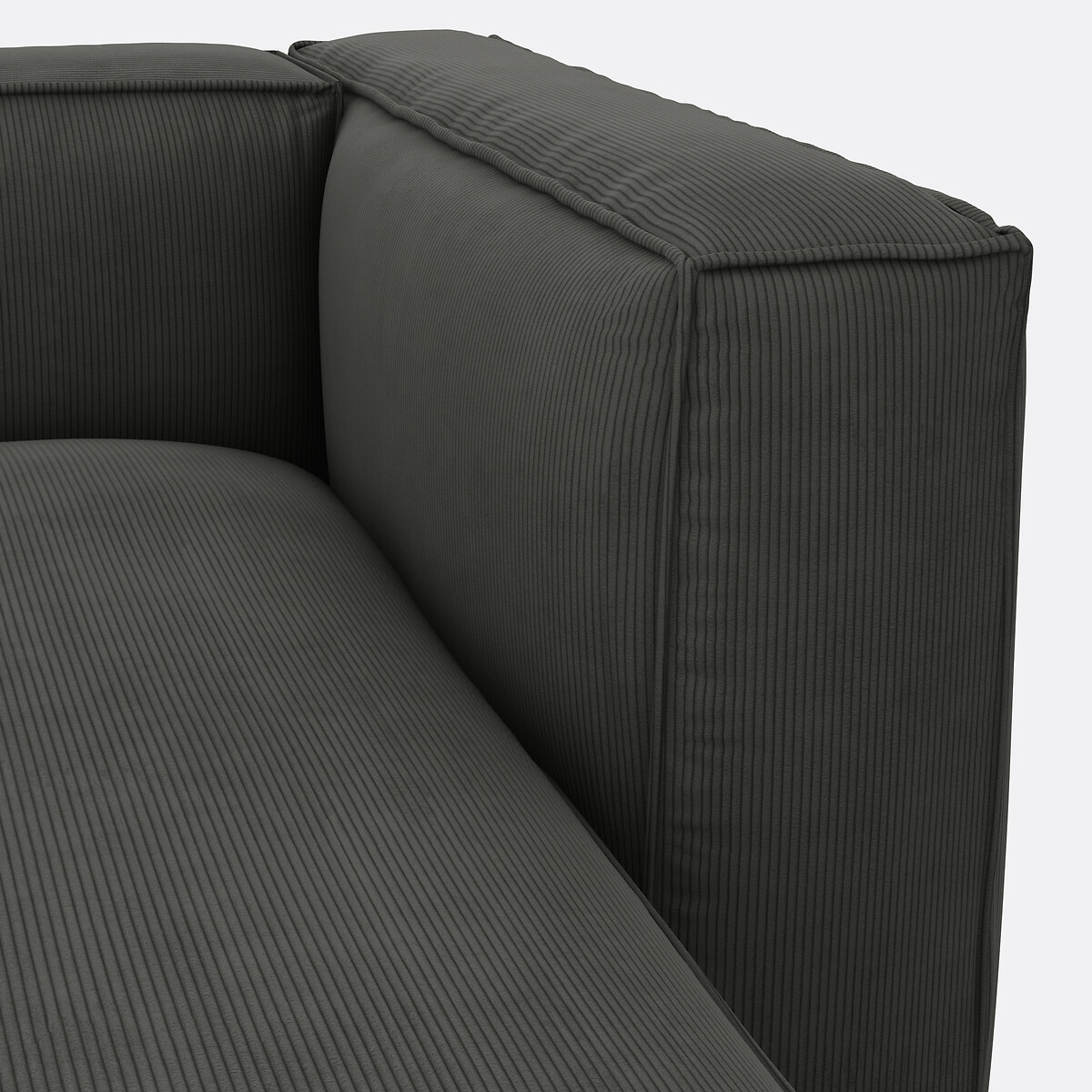 LA REDOUTE INTERIEURS<br>Sofá retangular de veludo cotelê Seven