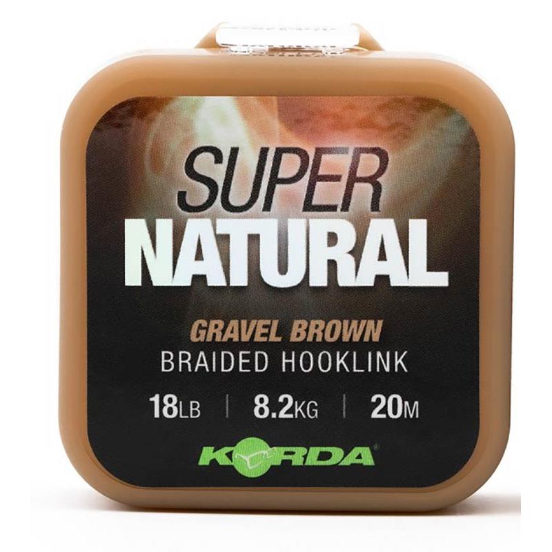Tresse Bas De Ligne Korda Super Natural - Gravel Brown