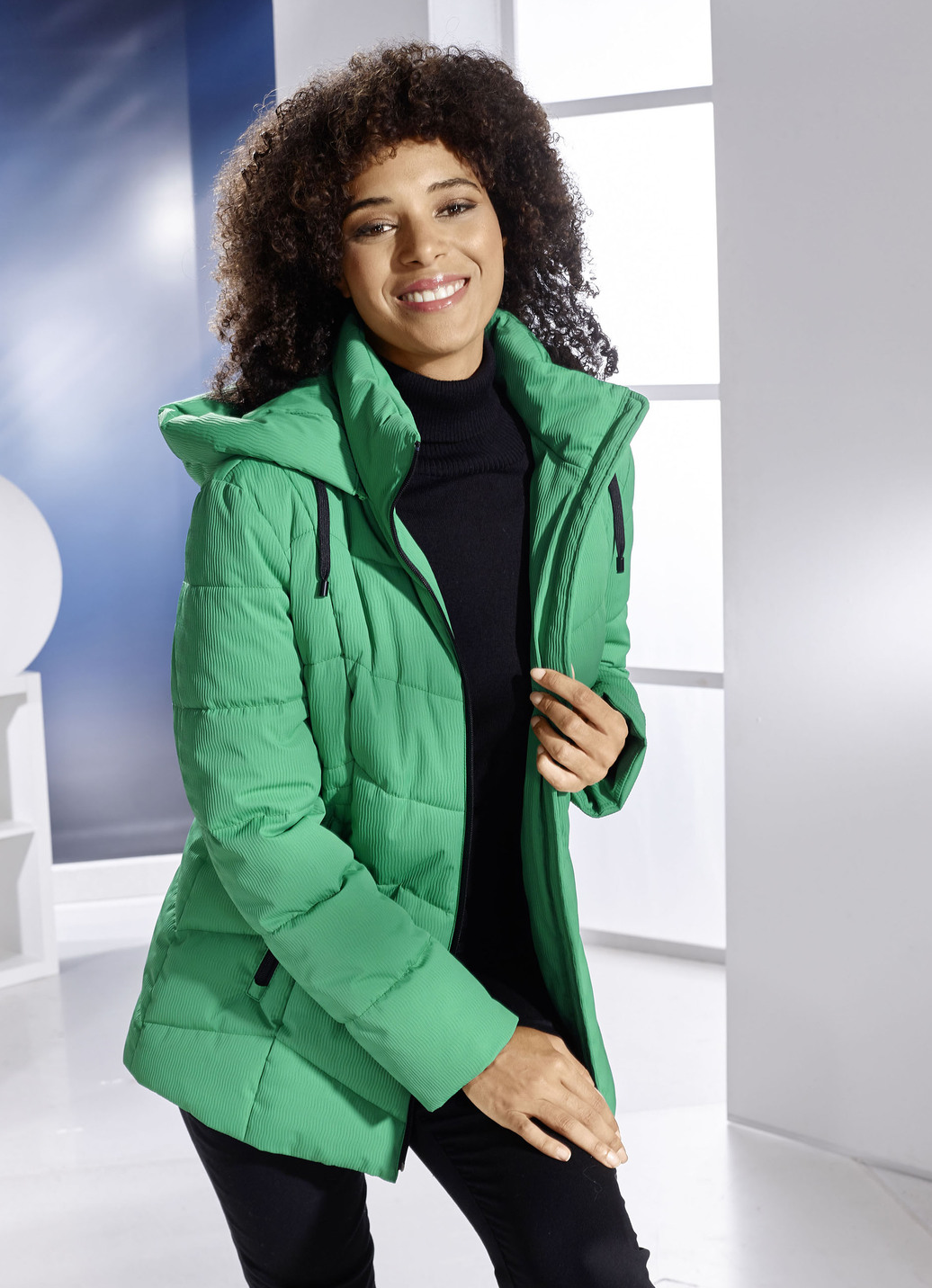 Jacke mit Reißverschlussleiste