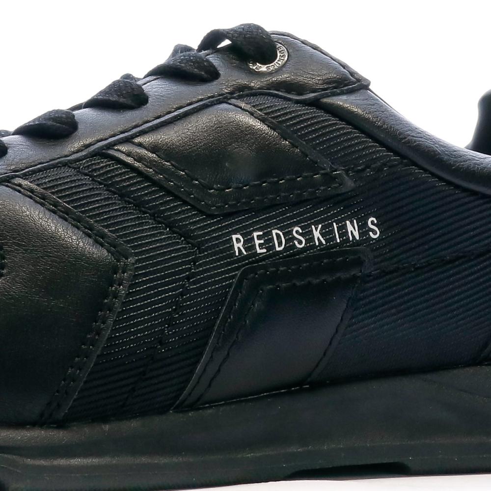 Redskins Baskets en Cuir Noir Homme Redskins Adjo