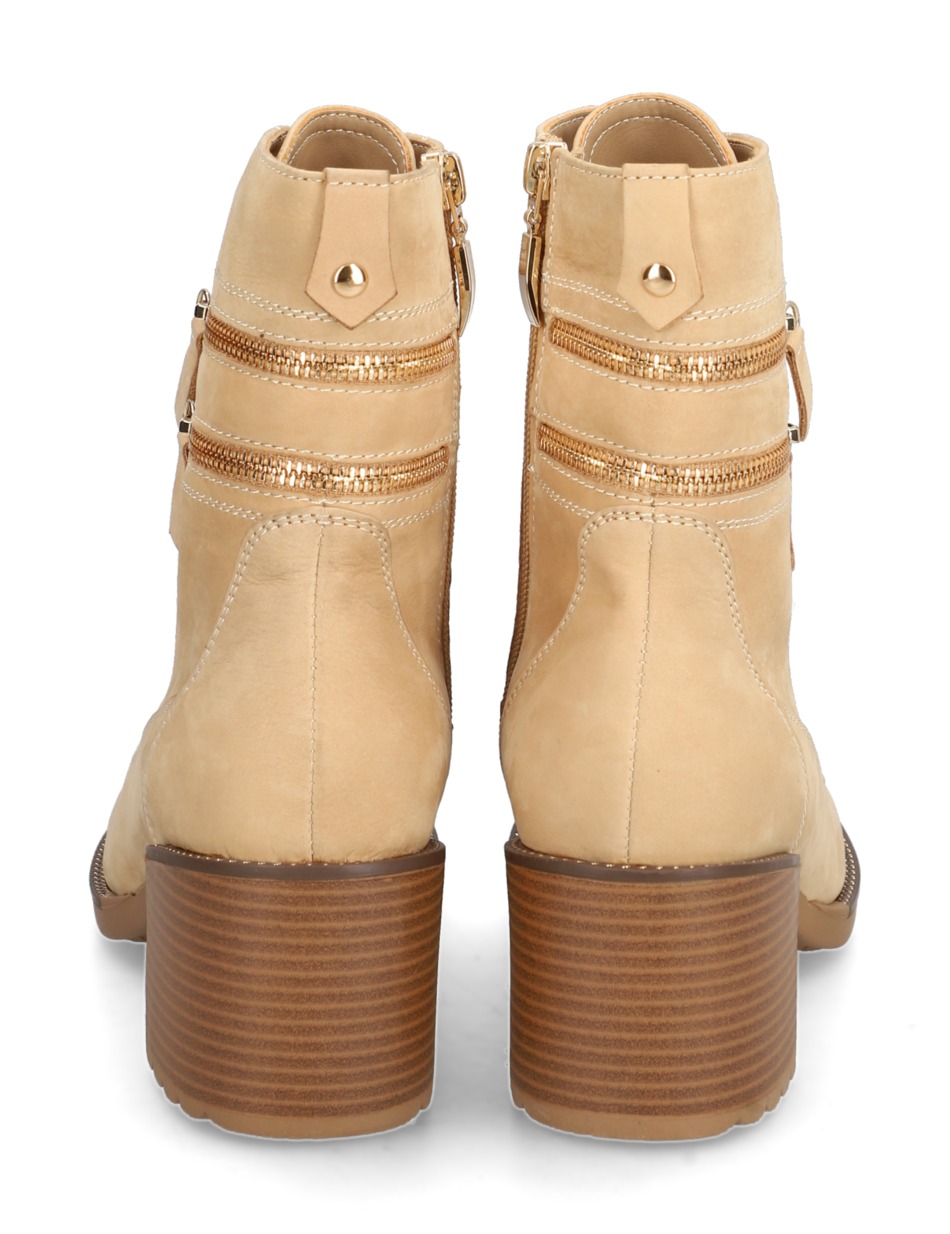 Nubukleder Schnürstiefelette