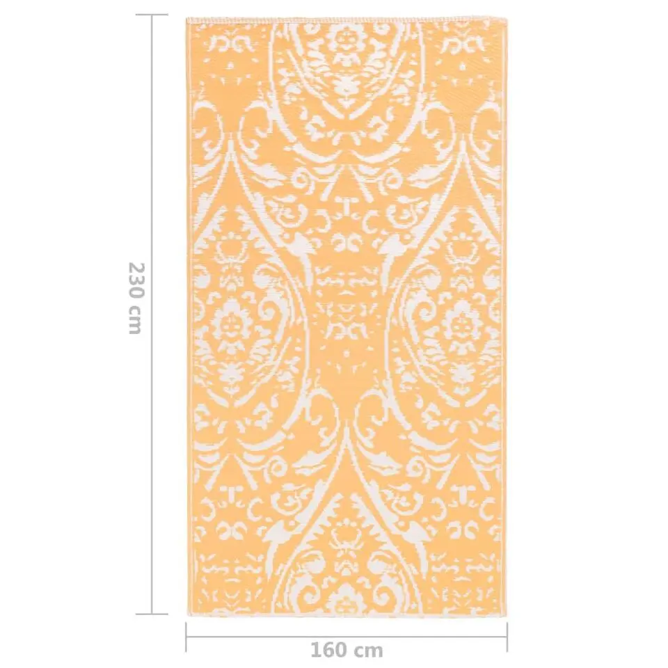 vidaXL - Tuinkleed - Oranje - Polyetheen - 160 x 230 cm