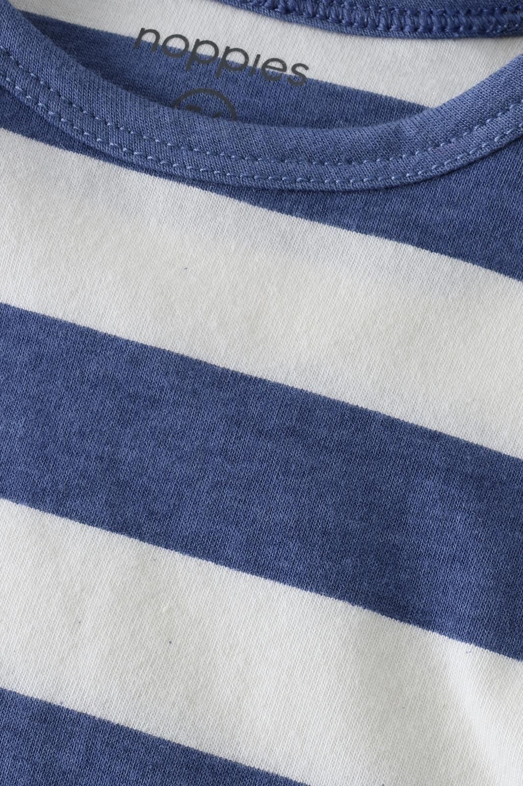 Noppies Baby T-shirt stripe - Dusty Blue