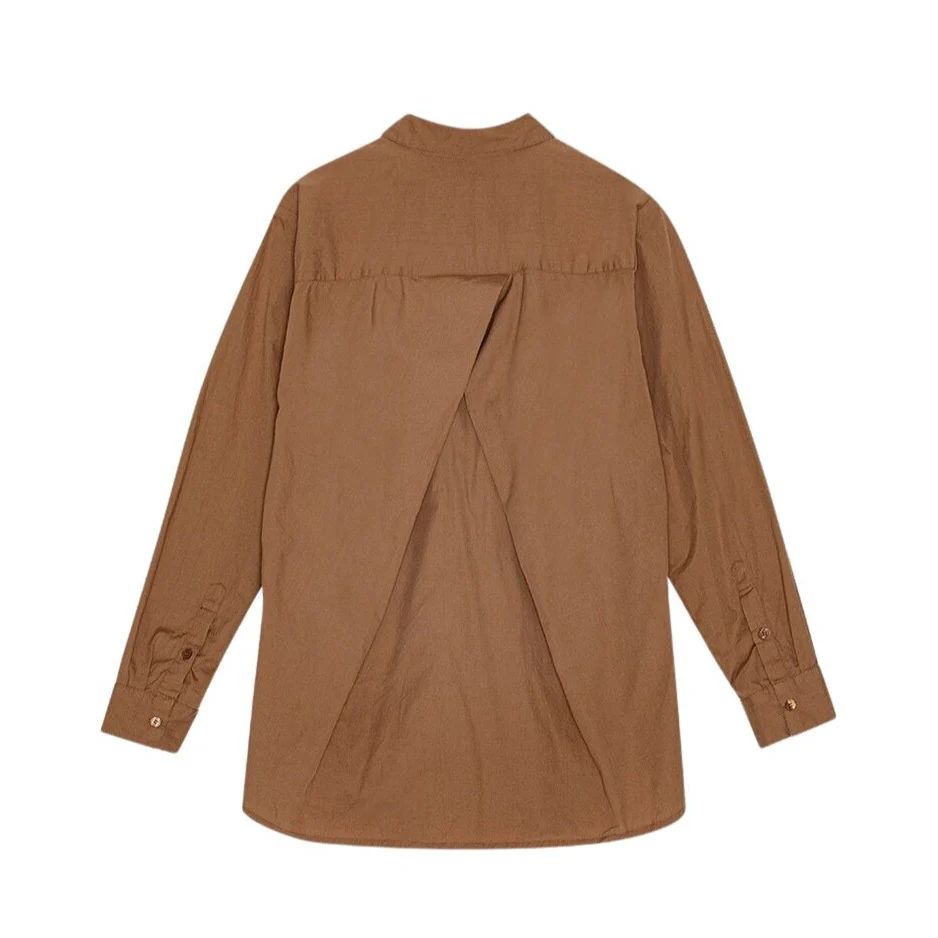 Moshi Moshi Mind  Gaia poplin skjorte - camel