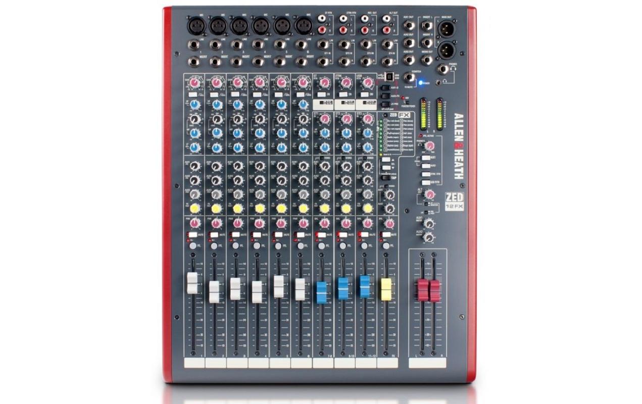 Mischpult ZED-12FX<br>Mehrzweck-Mischpult mit USB-Interface und Effektprozessor