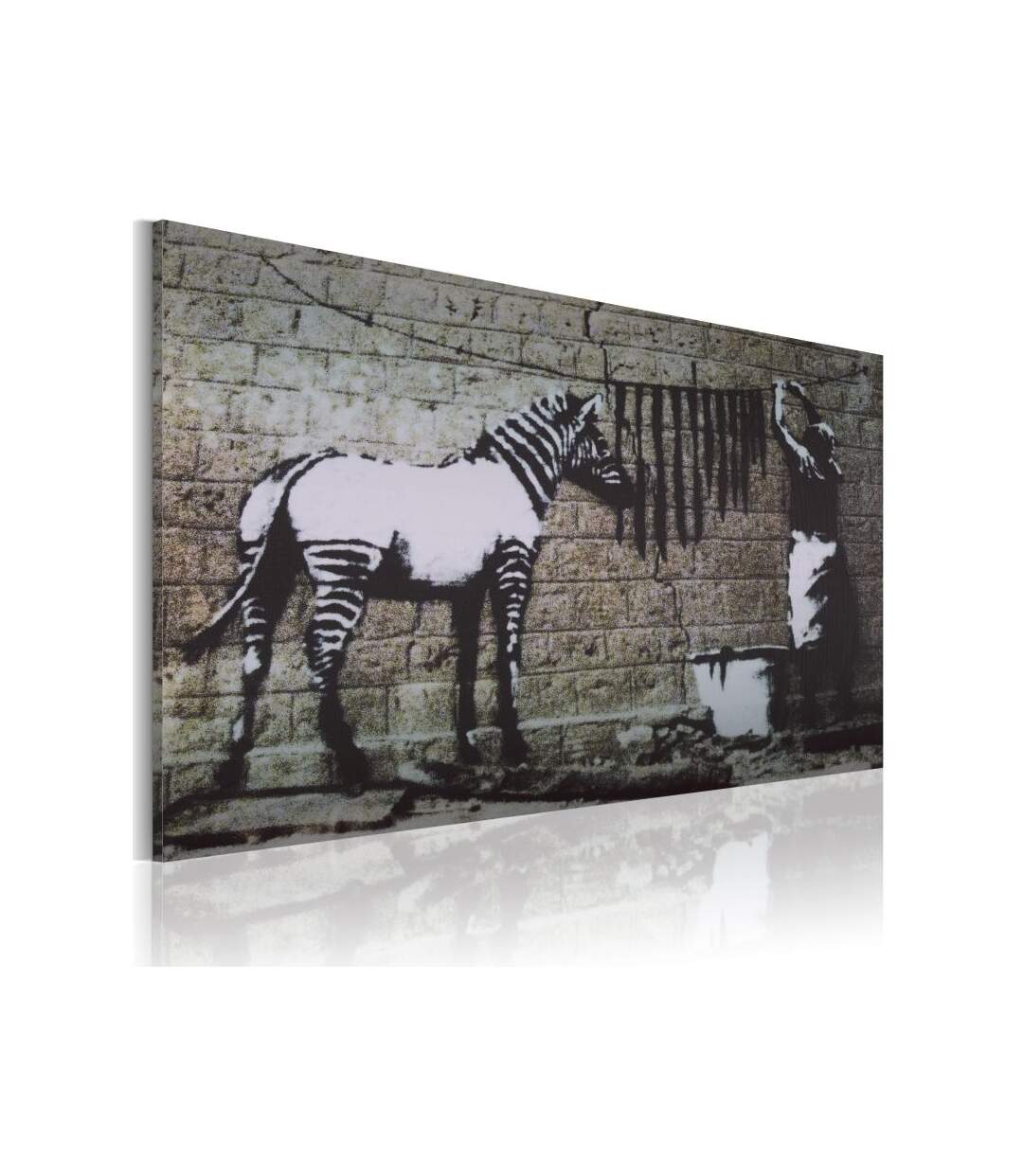 Paris Prix - Tableau Imprimé lavage - Banksy 40x60cm