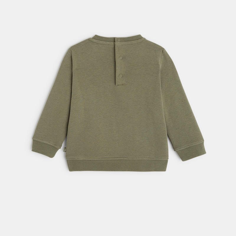 Sweat à message rainbow vert bébé garçon Vert