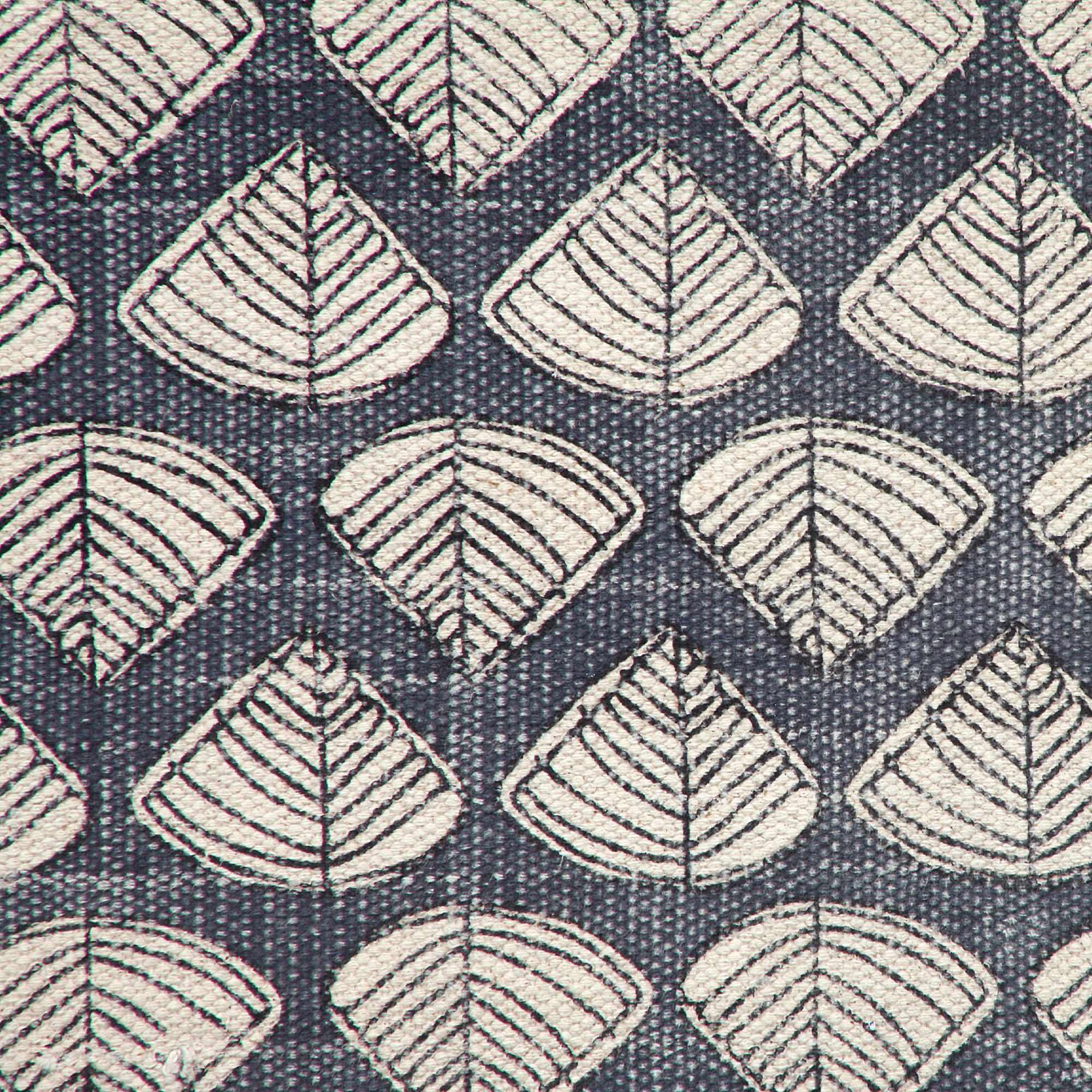 Teppich 'Suket', handbedruckt, blau, weiß, T 140 cm, B 200 cm von fischer's lagerhaus