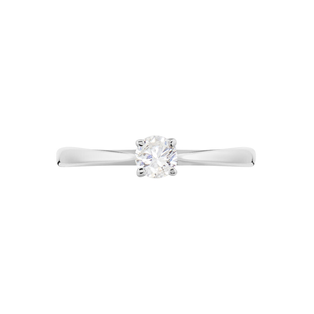 Bague Solitaire Aphrodite Or Blanc Diamant