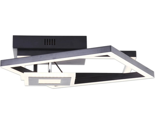 LED plafondlamp, 1-lichts, 22 W, 2900 lm, 9x40 cm, Bray, zwart