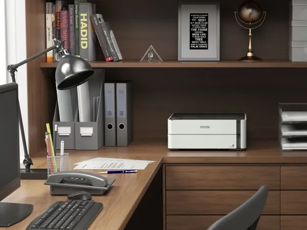 Epson EcoTank M1170 - Printer - S/H - Duplex - blækprinter - kan genopfyldes - A4/Legal - 1200 x 2400 dpi - op til 20 spm - kapacitet: 250 ark - USB 2.0, LAN, Wi-Fi