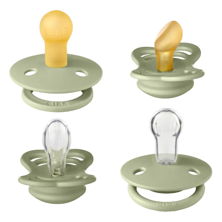 Bibs Coffret de tétines Try it collection | Vert amande