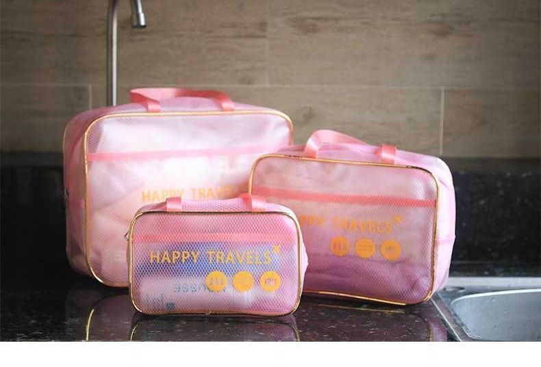 Evorest Bags - Bedrukte transparante PVC natte en droge make-uptas