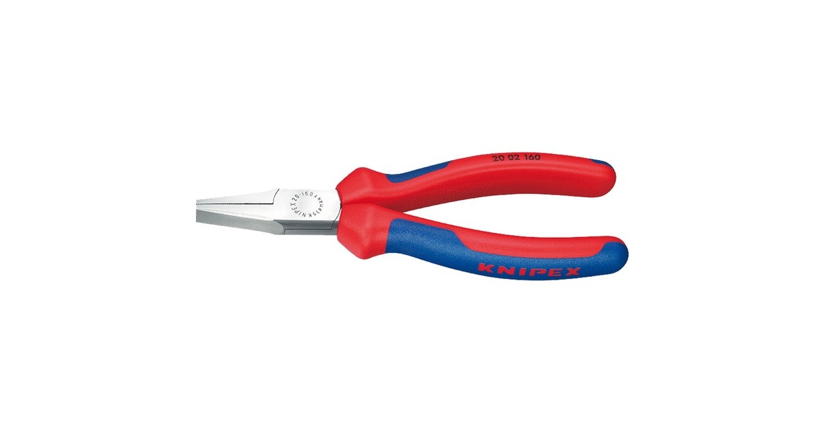 KNIPEXPlatbektang 2002140 grijptang  (Rood/blauw)