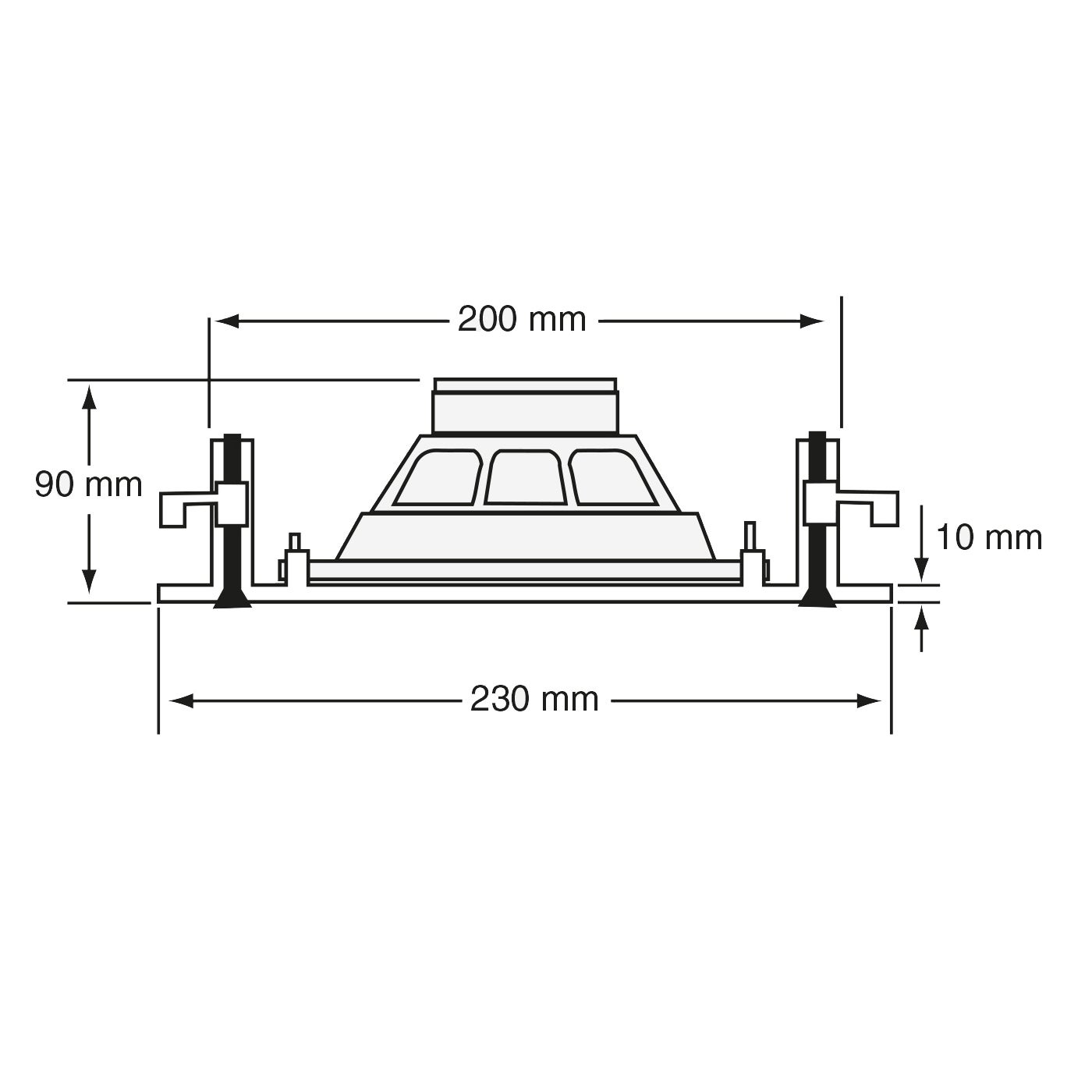 Audiophony CHP610 6,5 inch plafondspeaker wit 10 watt - 100 volt (per stuk)
