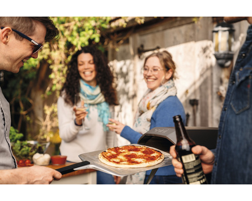 Ooni Koda 12 Gaspizzaoven 62 x 39 cm RVS Zilver/Zwart Compact met warmteregelaar en One-Touch Gasontsteking