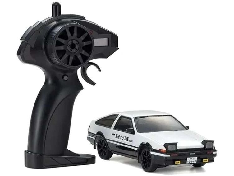 Kyosho Toyota Sprinter Trueno AE86 1:28 Initial-D, Weiss/Sc Miniatur-RC-Auto