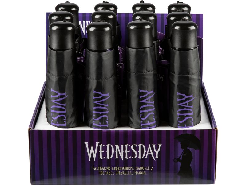 Undercover Regenschirm Knirps Wednesday Taschenschirm