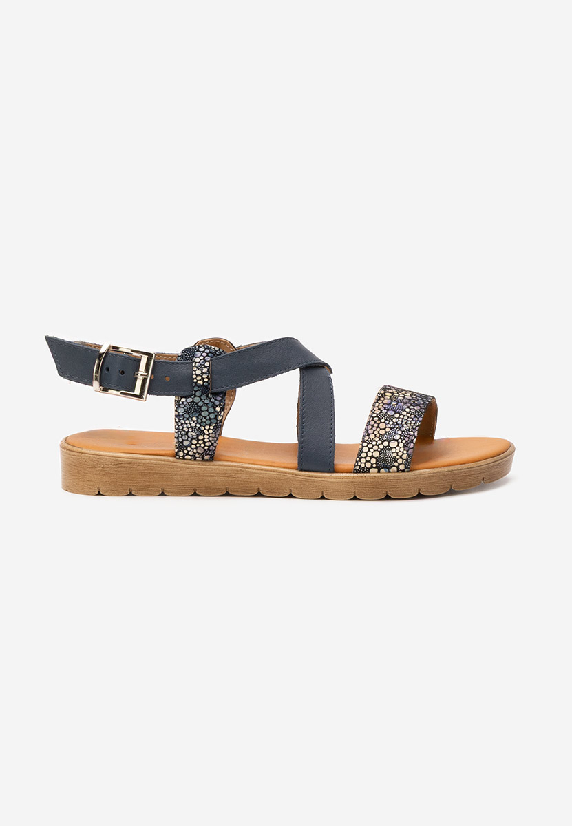 Sandales en cuir femme bleus Tamala