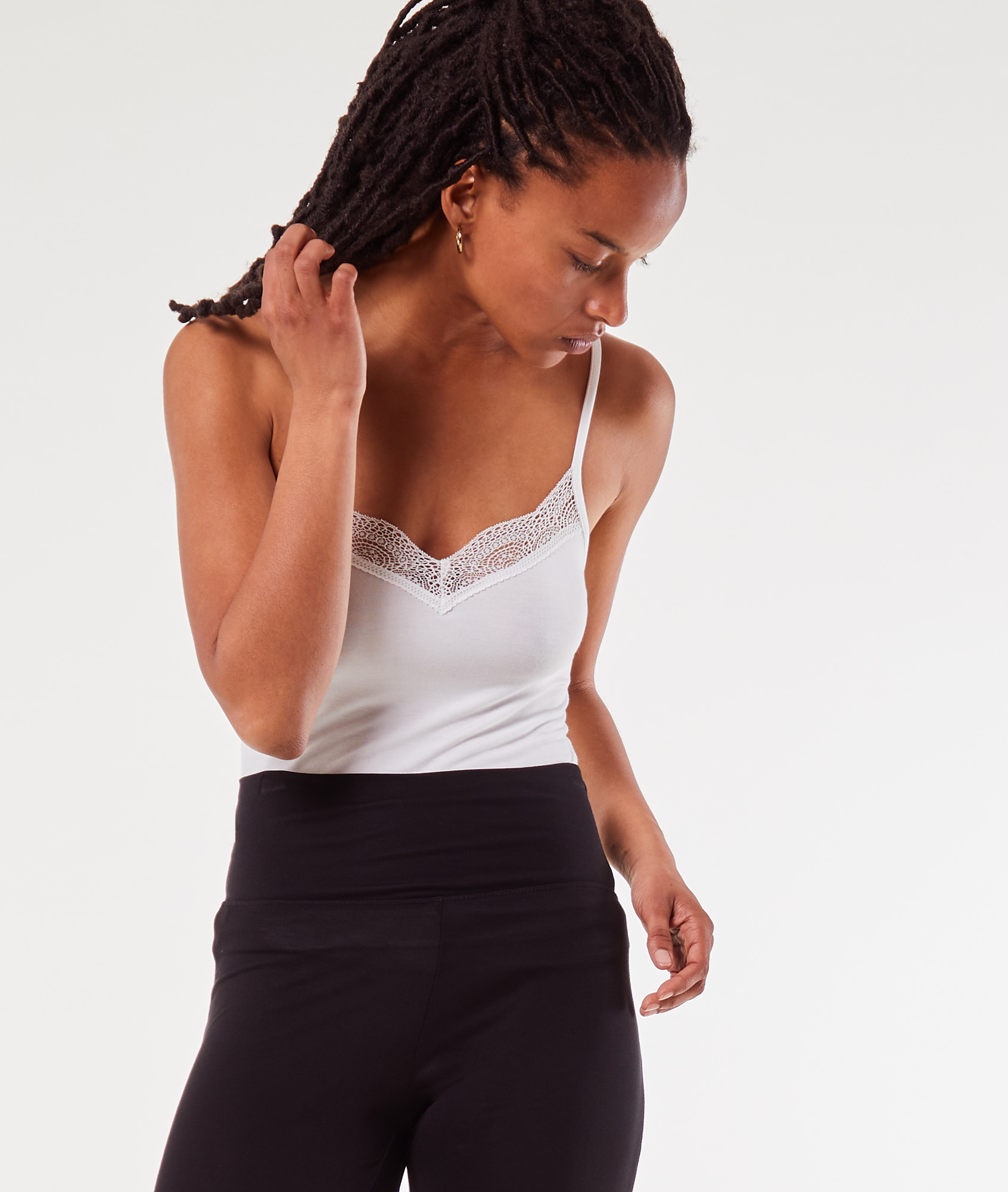 Pantalon fluide taille haute