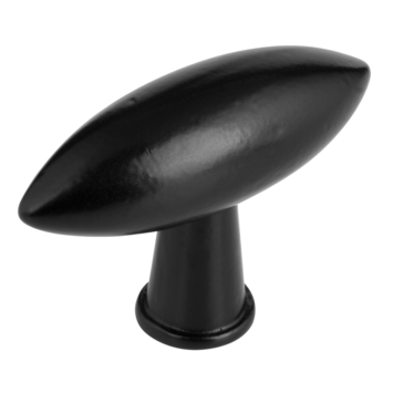 Knop Senna zwart 55mm