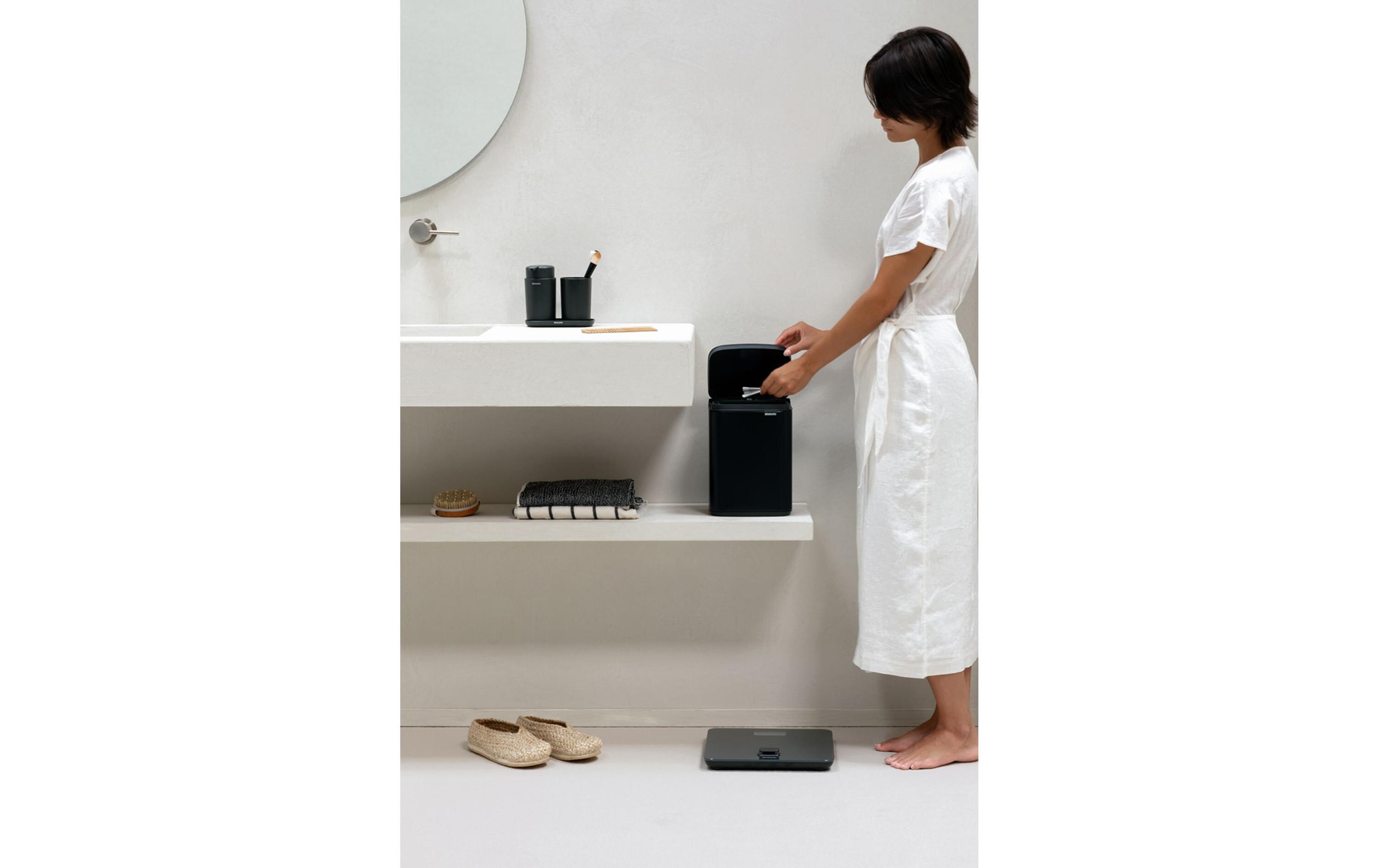 Kosmetikeimer Bo Waste Bin 4 l, Schwarz mattMülleimer