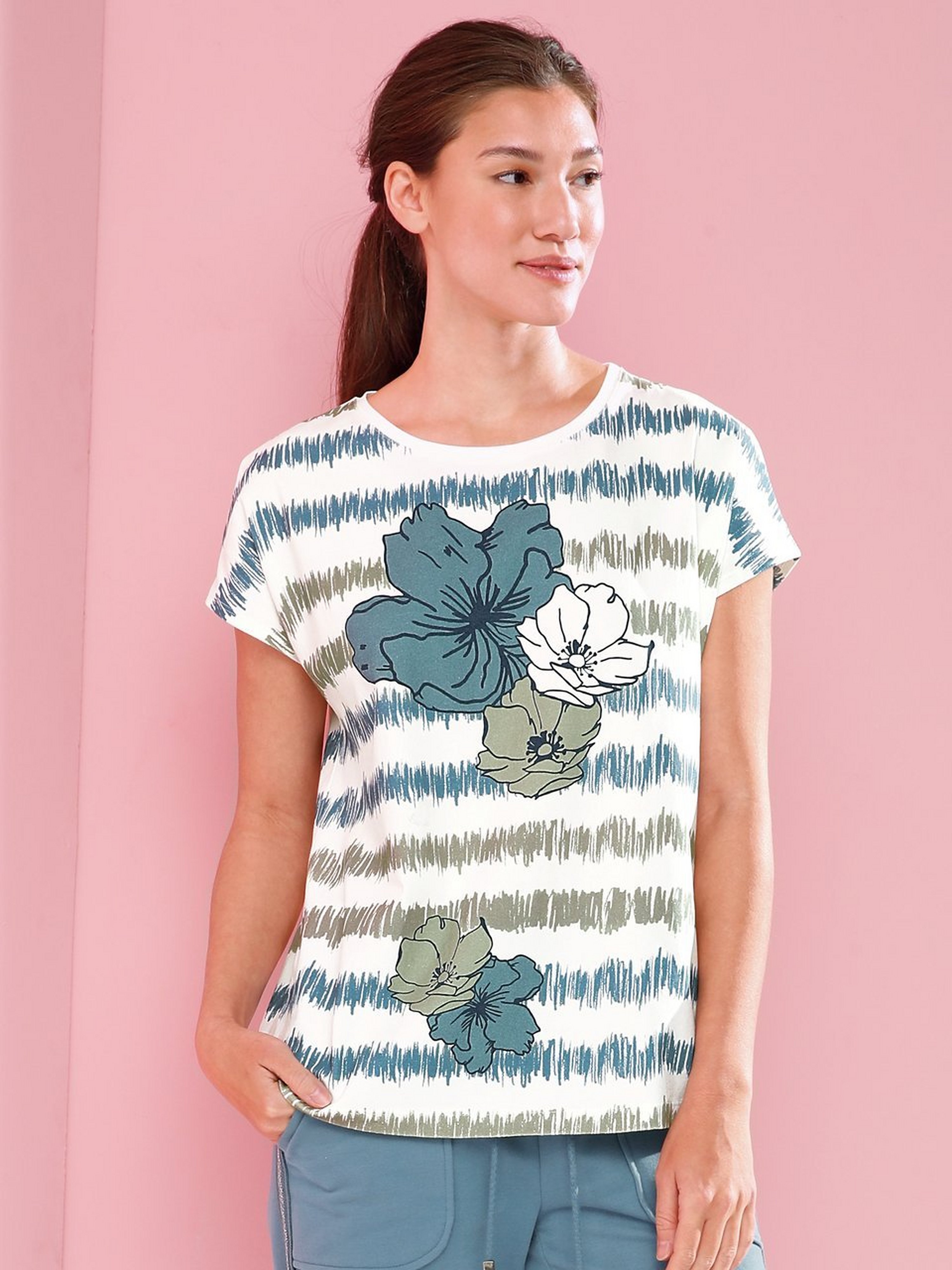 Rundhals-Shirt