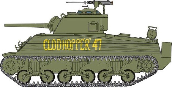 Italeri - M4 Sherman Tank Byggesæt - 1:35 - 6583