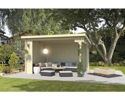 Gazebo Outdoor Life Buffalo 380 x 275 cm naturel