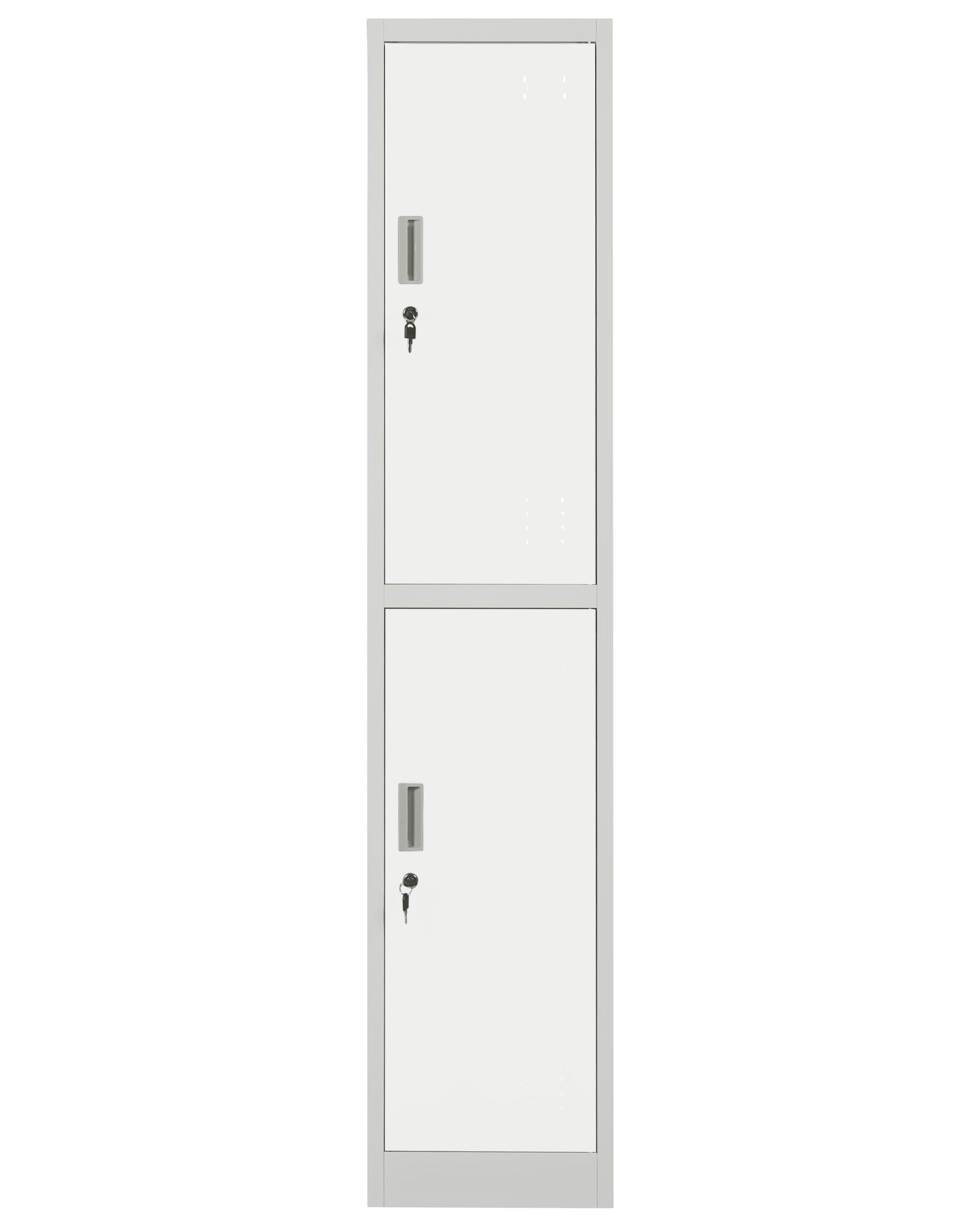Locker met 2 niveaus ATHLETE Metaal Grijs/wit