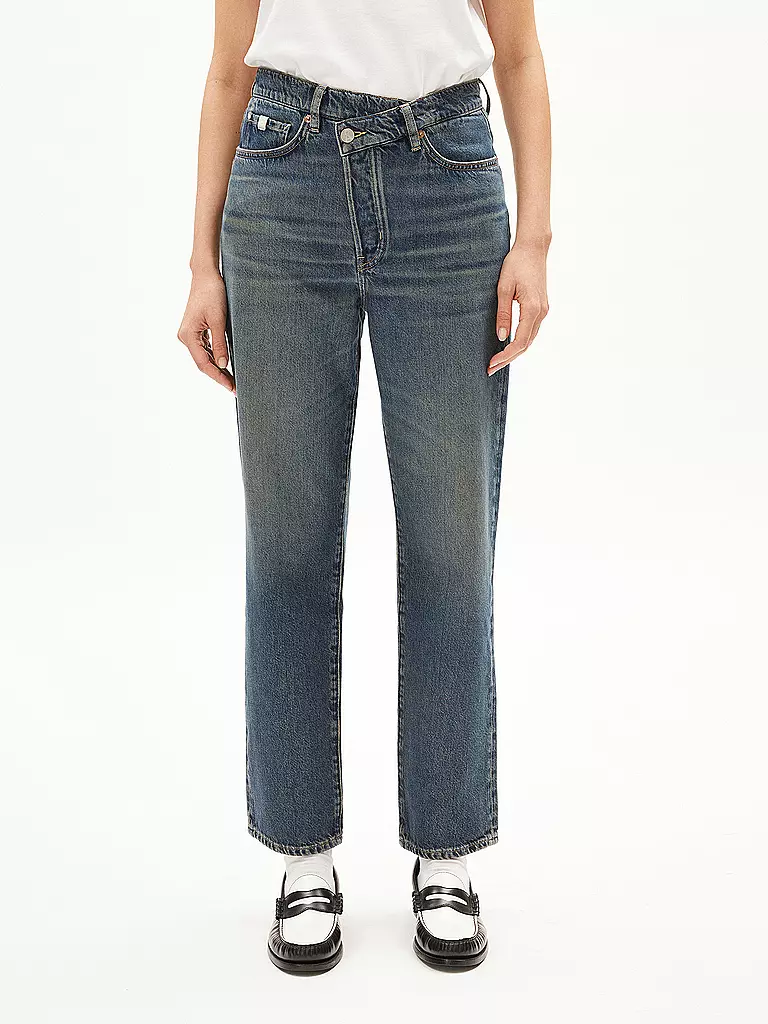 ARMEDANGELS Jeans Straight Fit 7/8  AAIKALA blau